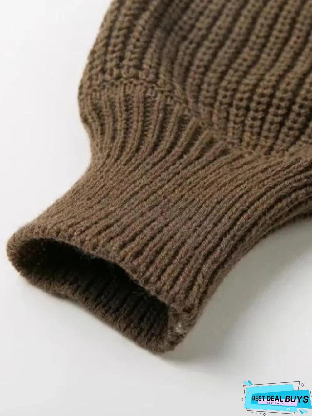 Knitting Off-The-Shoulder Puff Sleeves Sweater Tops