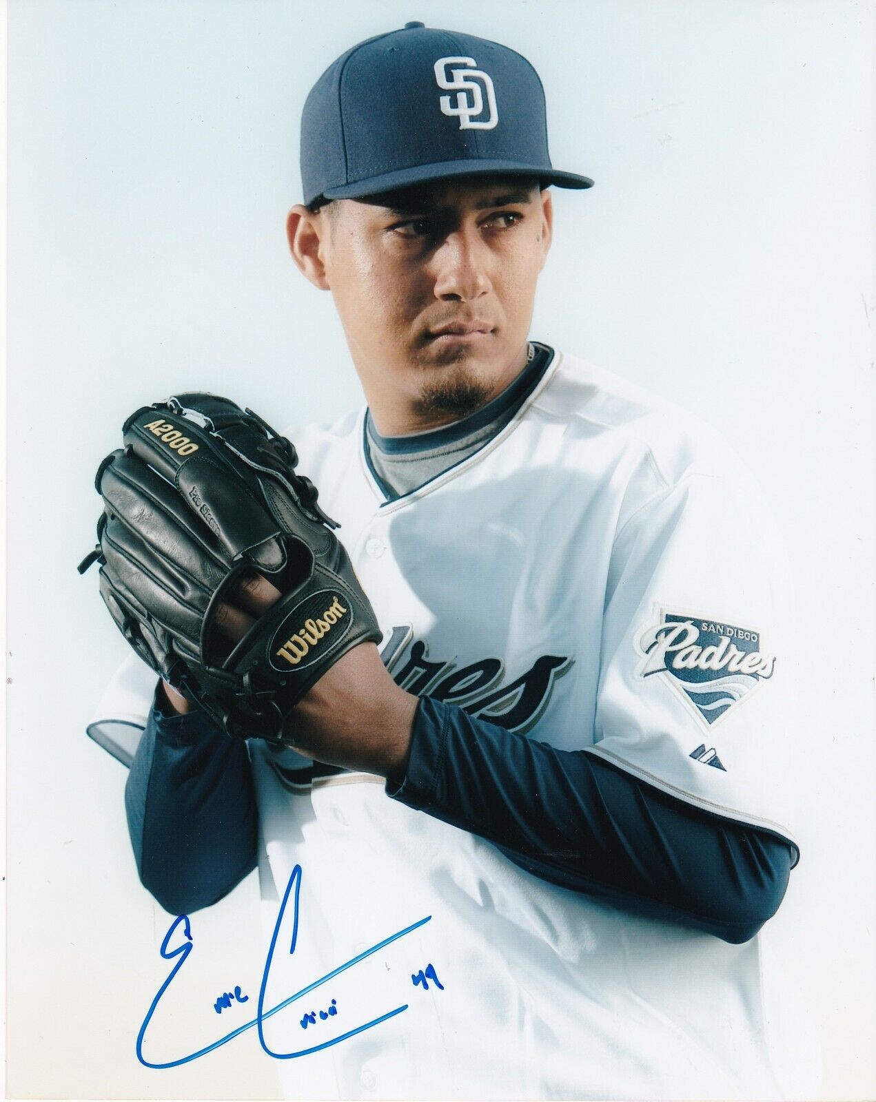 ERNESTO FRIERI SAN DIEGO PADRES ACTION SIGNED 8x10