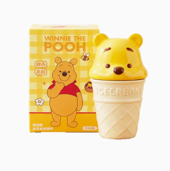 Yellow Bear Ice cream ceramic cup