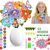 10Pcs 5D Flower Butterfly Diamond Painting Kit, DIY Vase Filler Ornament Table Decoration for Garden Home Decor