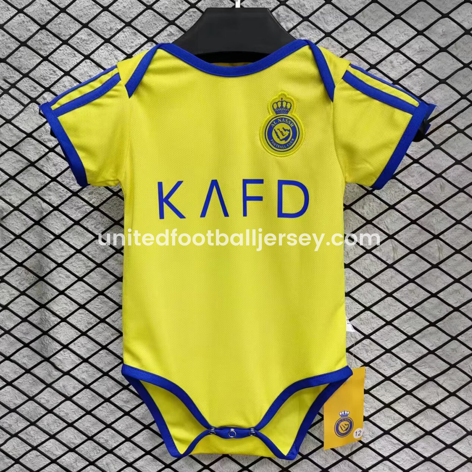 Al Nassr Riyadh Victory 24-25 Home Baby Crawling Suit