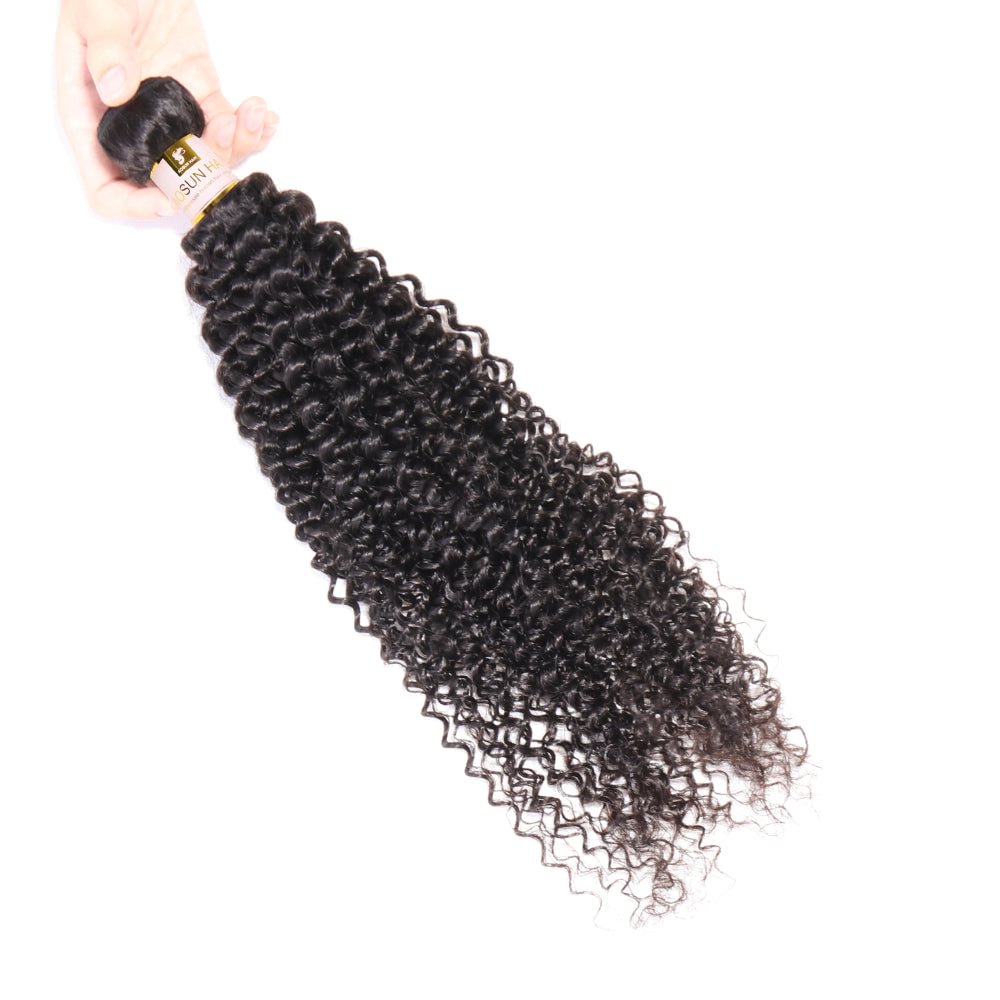 Peruvian Hair Kinky Curly Hair Bundles 100% Human Hair Weave Natural Black Curly Human Hair Extensions Zaesvini