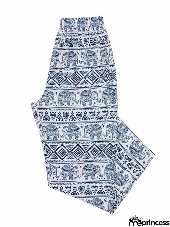 Men's Hip-Hop Digital Printed Loose Fitness Ugly Pants