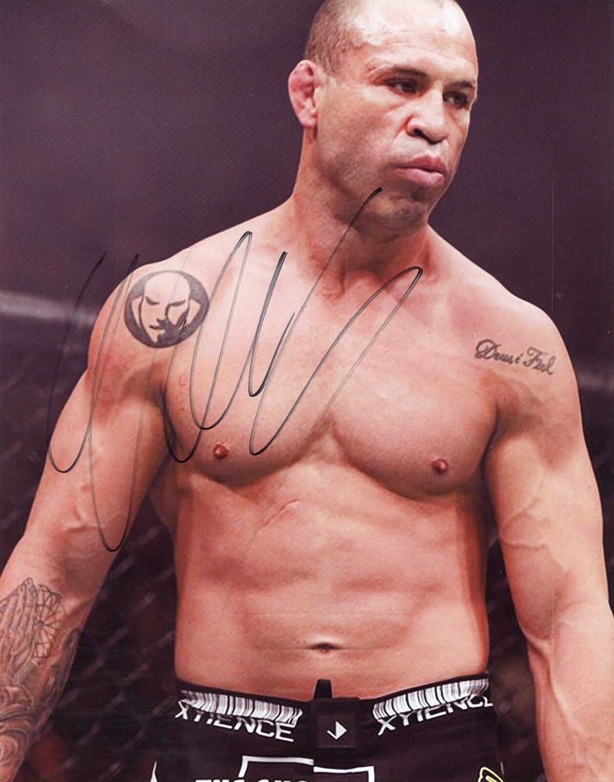 ~~ WANDERLEI SILVA Authentic Hand-Signed UFC MMA