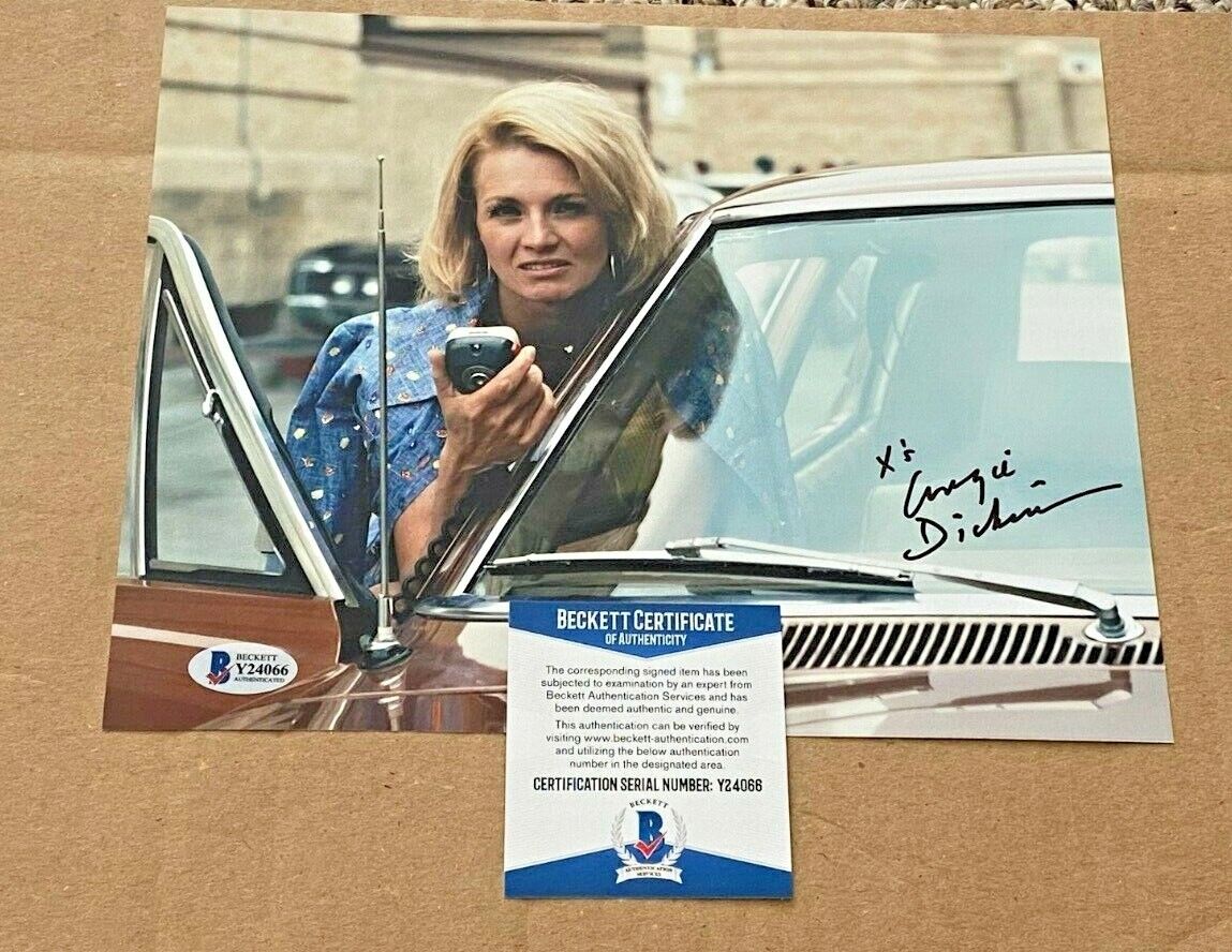 ANGIE DICKINSON SIGNED POLICE WOMAN 8X10 Photo Poster painting BECKETT CERTIFIED #3