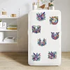 (US Local)12Pcs Diamond Art Magnets Fridge Sticker Set for Adults Beginners (CN561 Bird)