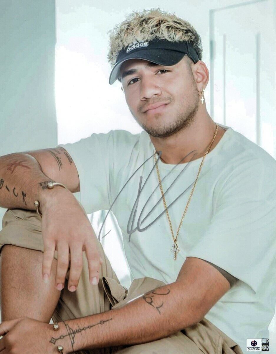 Richard Camacho Signed Autographed 11X14 Photo Poster painting Sexy Smiling Visor CNCO GV907978