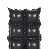 10 Pack | Metallic Black Double Row Mylar Foil Balloon Backdrop, Square Diamond Design Balloon Wall - 43"x11"