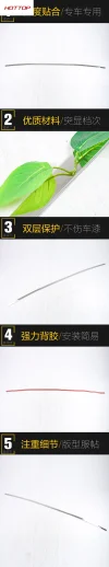 适用于25款YU7尾门饰条不锈钢亮条防刮装饰装饰配件贴片汽车用品1件套