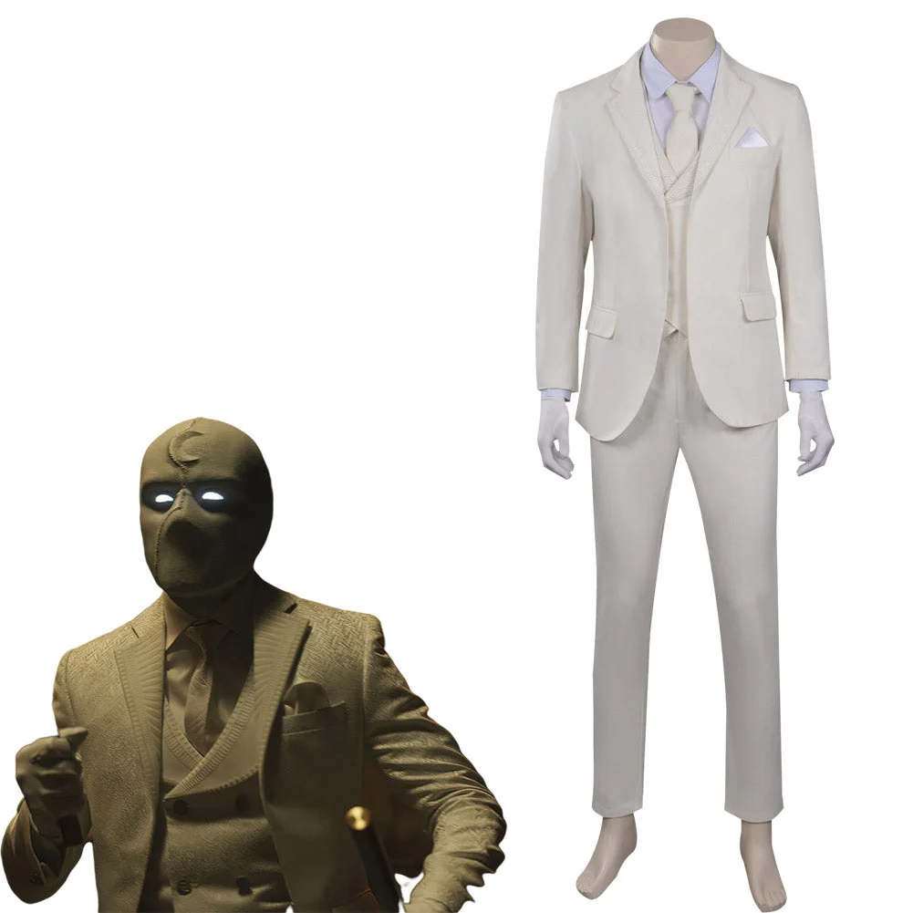 Movie Moon Knight Steven Mr.Knight Cosplay Costume Outfits Halloween Carnival Suit