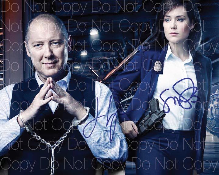 BlackList signed Photo Poster painting James Spader Megan Boone 8X10 print poster autograph RP