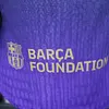 Joyfball 2026/2027 Player Version Long Sleeve Barcelona Away Football Jersey 1:1 Thai Quality（The player version jersey is a bit tight, please pay attention to the size selection）