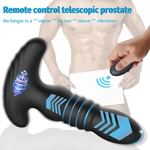 Wireless Remote-Controlled Telescopic Vibrating Butt Plug – Prostate Massager