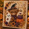 Kit d&rsquo;art en perles en diamant encadr&eacute; pour Halloween 20x20cm pour adultes
