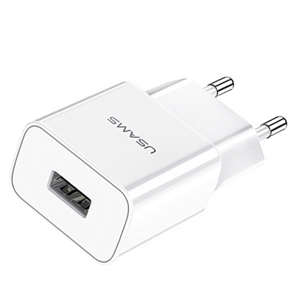 

USAMS CC060 Phone Charger Adapter 2.1A Single Port Fast Charge Charger EU, 501 Original