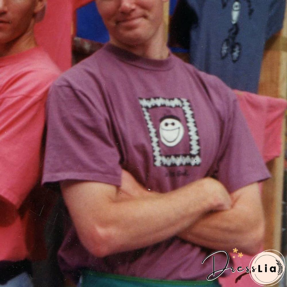 Vintage Short Sleeve Round Neck Printed T-Shirt