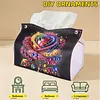 Diamond Painting PU Roses Tissue Box Tissue Holder