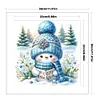 Cute Snowman-18CT Stamped Cross Stitch 30*30cm/11.81*11.81in