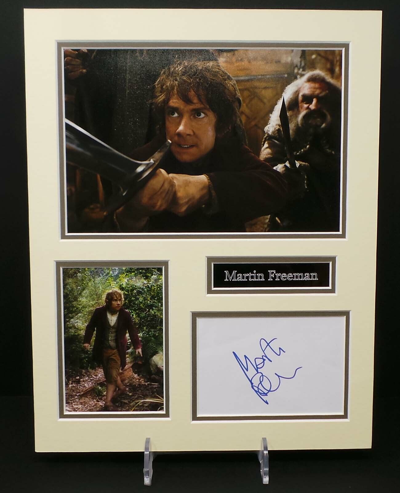 Martin MAN Signed Mounted Photo Poster painting Display AFTAL RD COA Bilbo Baggins Hobbit