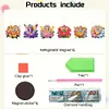 【Clearance Sale】6Pcs Acrylic Flower Elf Diamond Art Refrigerator Magnets Sticker for Beginners