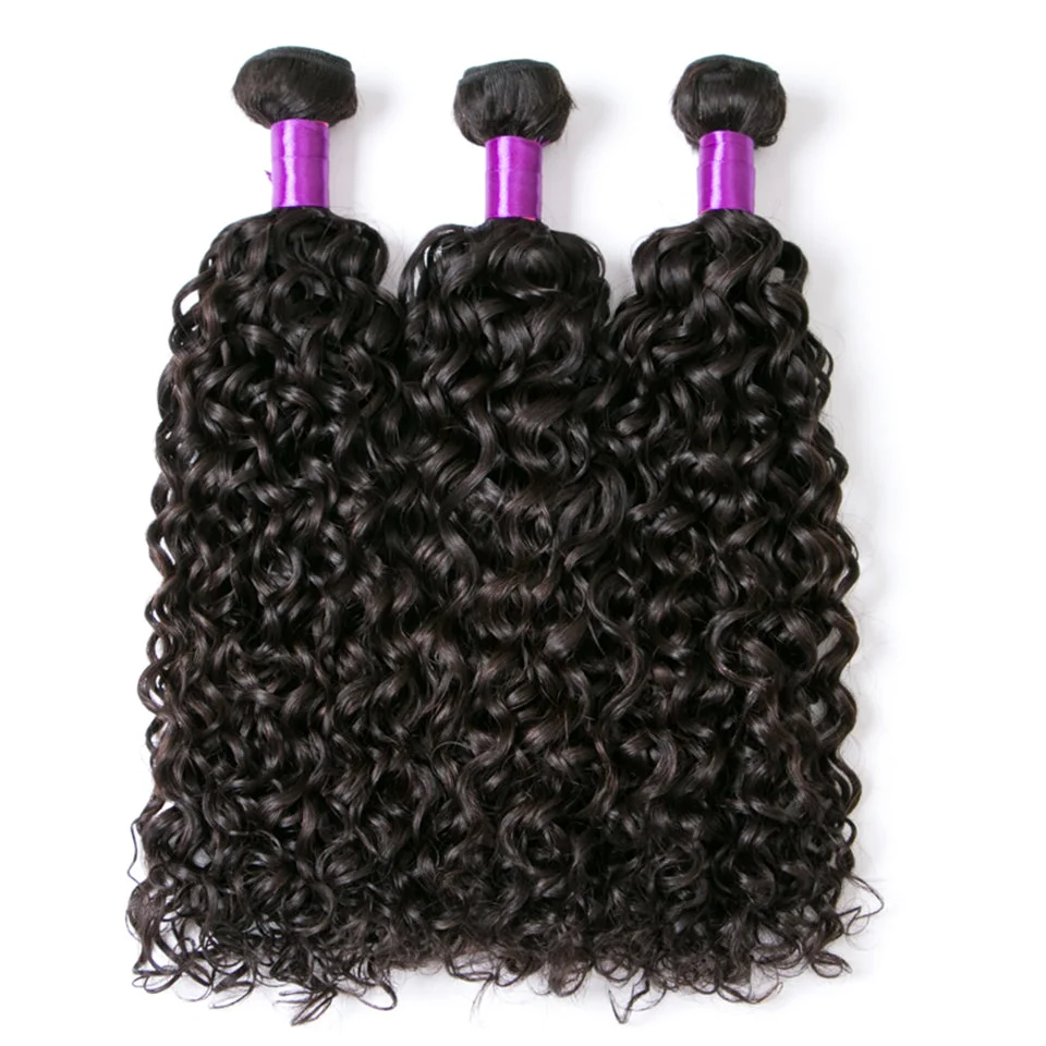 Human Vrigin  Hair Bundles Water Curly Hair 3 Bundles Extensions ELCNEPAL