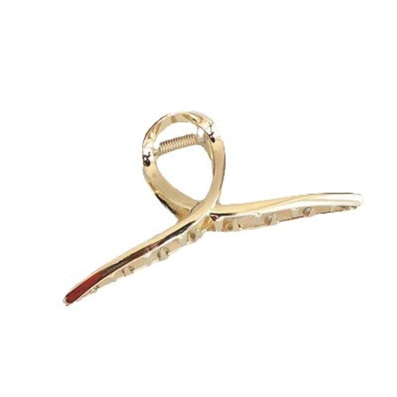 Metal Grab Clip Elegant Bow Hairpin Back Head Large Shark Clip French Pearl Clip Hair Accessories