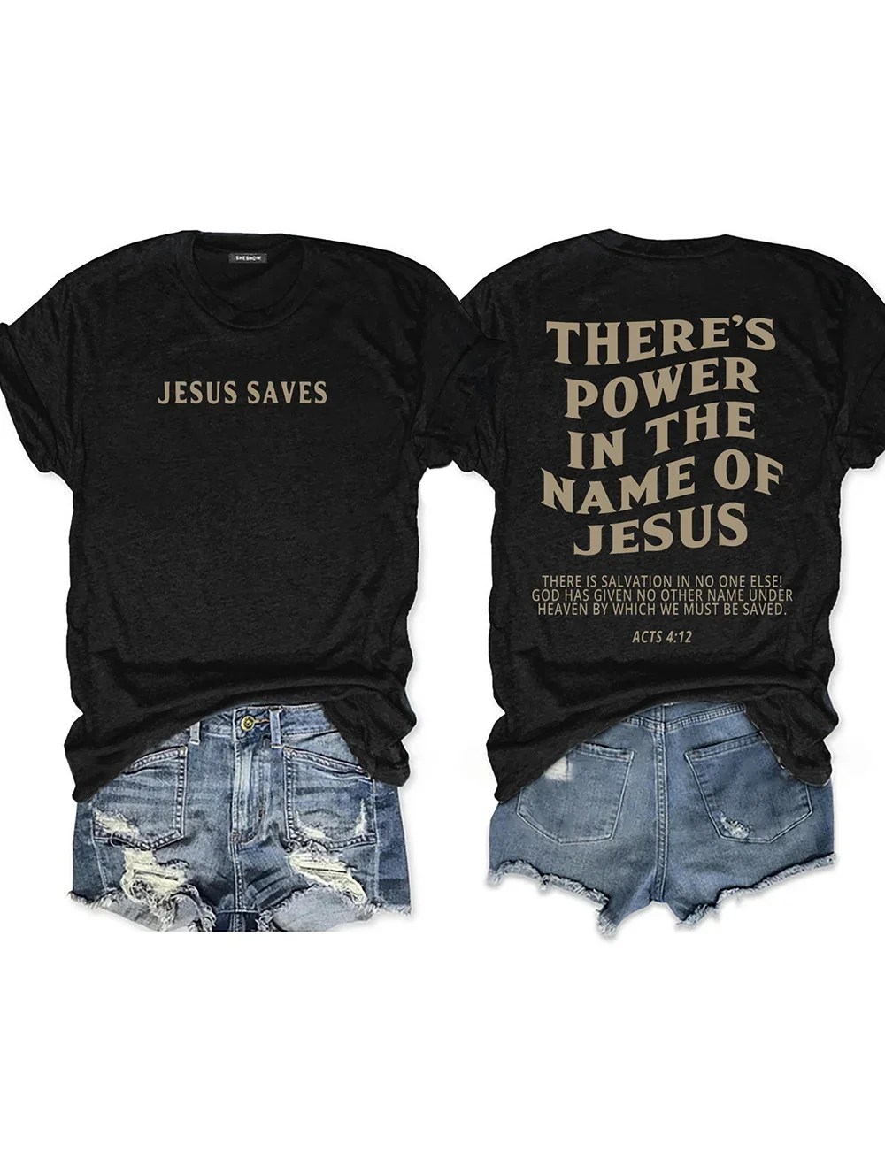 There's Power In The Name Of Jesus Print Women's T-shirt