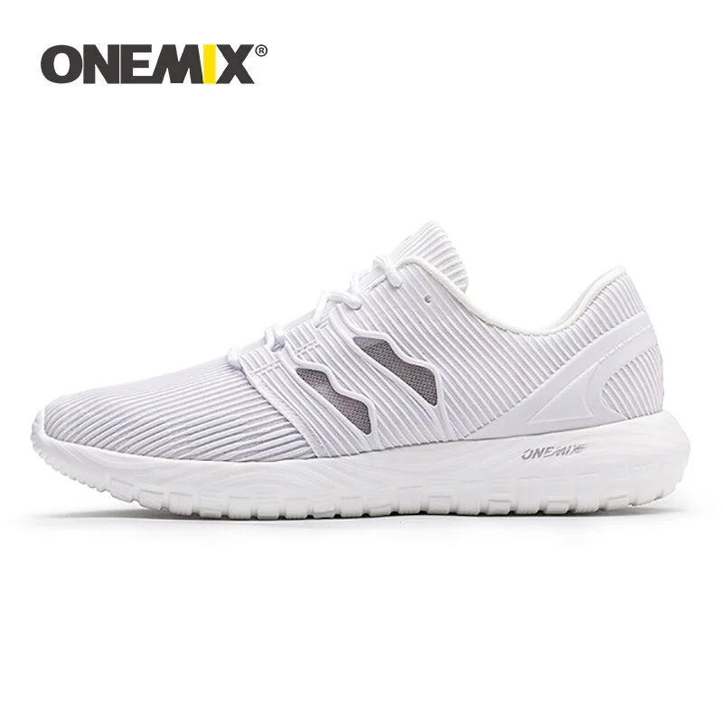 ONEMIX 2021 Men Casual Shoes Breathable Lightweight Running Sneaker Shock Absorption Jogging Shoes Male Tennis Training Footwear