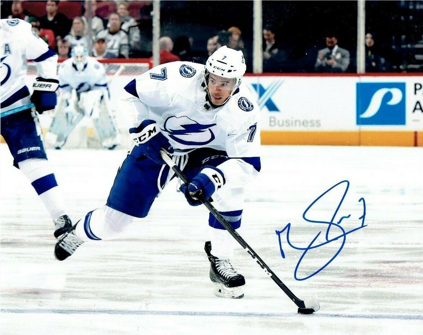 MATHIEU JOSEPH autographed SIGNED TAMPA BAY LIGHTING 8x10 Photo Poster painting