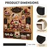 (20x20cm)Xmas Kitchen DIY Pearl Painting Art With Inner Wooden Framed Kit