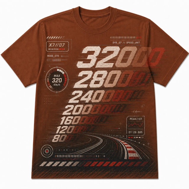 Motorsport Speed Scale Cotton T-Shirt