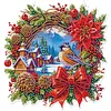 Kit de pendentif 2D &agrave; peinture acrylique 2D pour la maison du village de No&euml;l