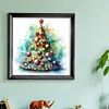 >SALE<Full Embroidery Eco-cotton Thread 11CT Printed Xmas Tree Cross Stitch Kit50x50cm