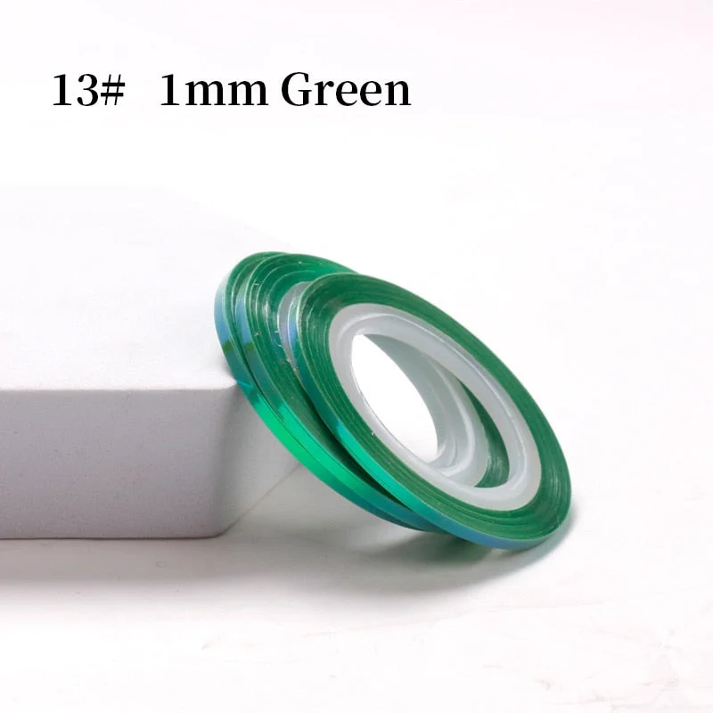 Nude Color Silver Nail Striping Tape Line 1mm 2mm 3mm Sticker Pink Yellow Shiny Stickers DIY Decors Tool Nail Art Decoration