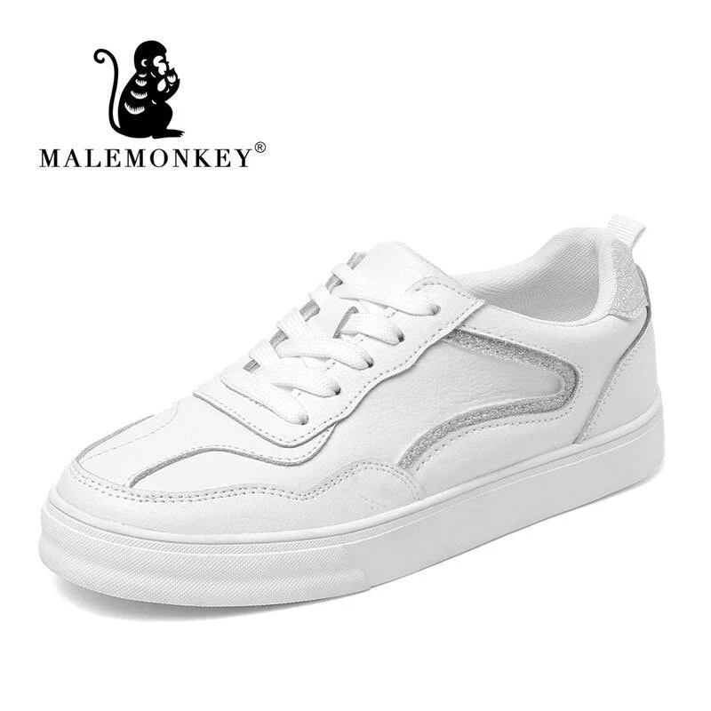 White Women Sneakers Flats 2021 Autumn Outdoor  Casual Breathable Women Running Shoes Tenis Feminino Rubber Sole Clearance Sale