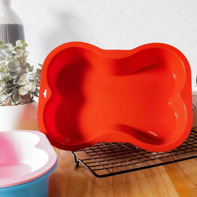Silicone Baking Bone Cake Mold Creative Pet Silicone Cake Mold DIY Baking Tool Bone Mold