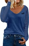 Camisola de manga comprida &agrave;s riscas de mulher