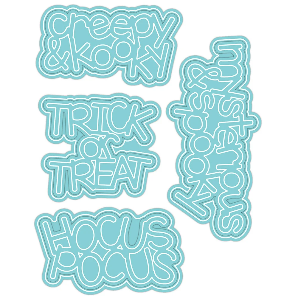 Nigikala AliliArts Metal Cutting Dies TRICK or TREAT diy Scrapbooking Photo Album Decorative Embossing PaperCard Crafts Die