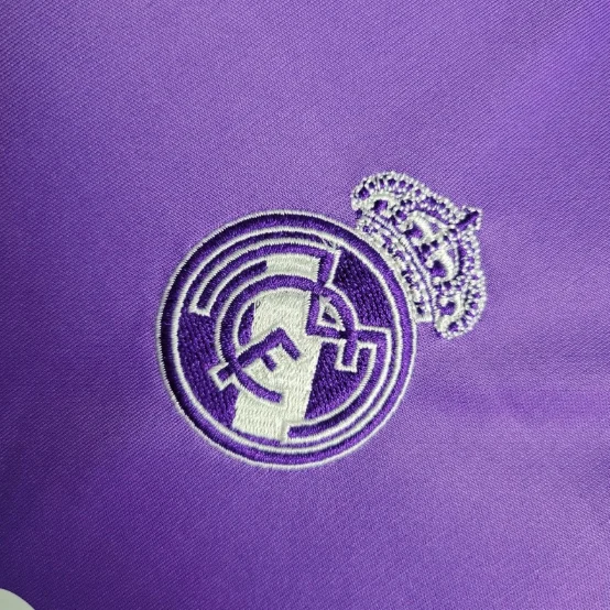 2016-2017 Retro Real Madrid Purple Kids Kit Football Shirt Thai Quality