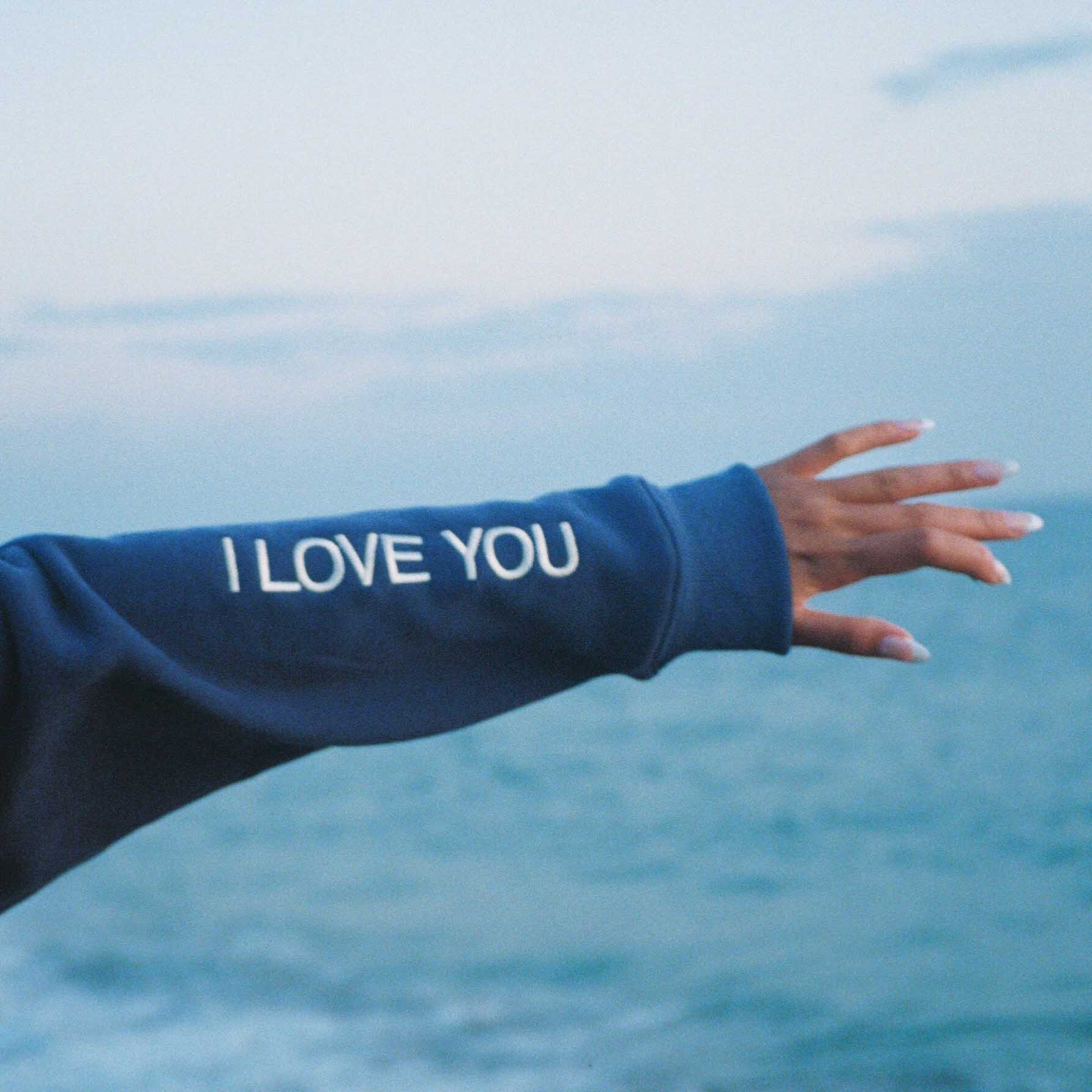 Women's Vintage Words Of Affirmation Oversized Long Sleeve Hoodie