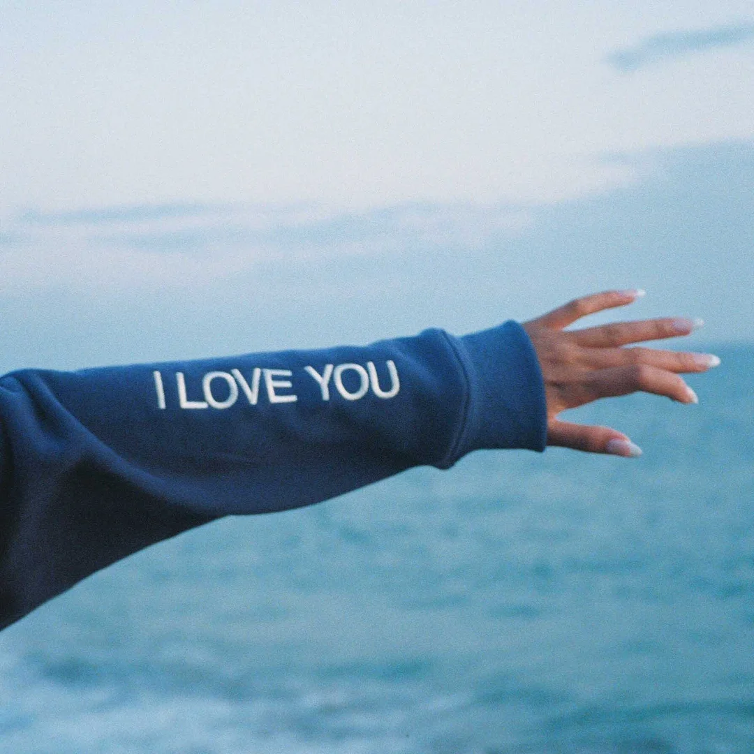 Women's Vintage Words Of Affirmation Oversized Long Sleeve Hoodie