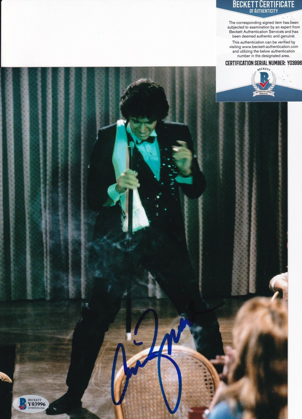 ADRIAN ZMED signed (T.J. HOOKER) Officer Romano 8X10 Photo Poster painting BECKETT BAS Y03996