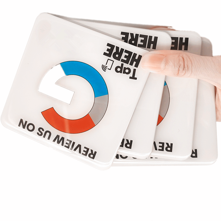 Restaurant Hotel Nfc Chip Google Social Media Review Plastic Pvc Nfc Tag Google Review Nfc Sticker