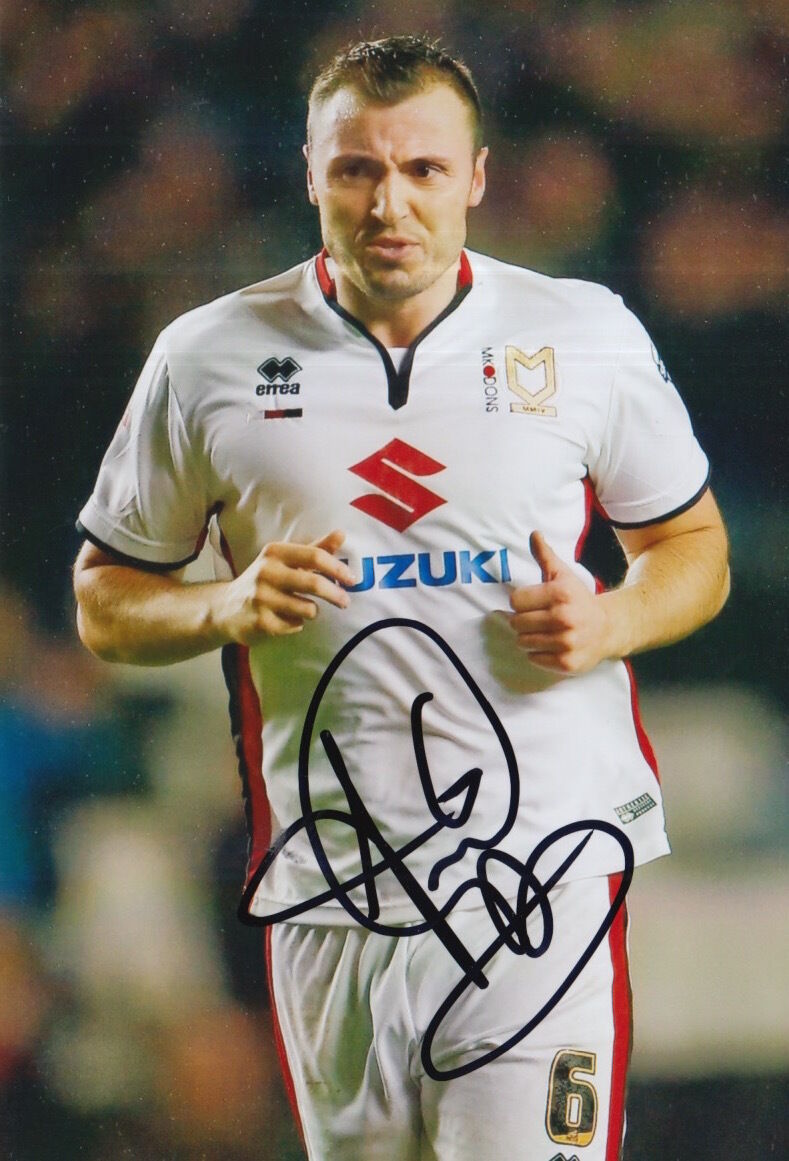 MK DONS HAND SIGNED ANTONY KAY 6X4 Photo Poster painting 1.