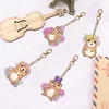 4Pcs Diamond Painting Double Sided Groundhog Keychain Pendant for Beginners