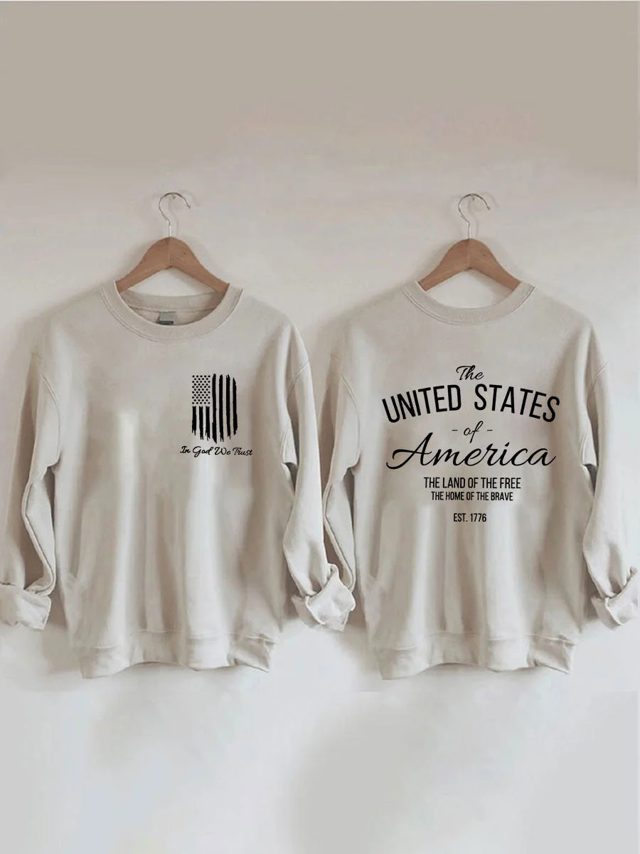 In God We Trust America Flag Sweatshirt