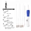 >SALE<Punch Needle Set 3 Needles 2 Threaders Craft Tool for Embroidery DIY(A+B)