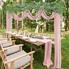6/10FT Soft Chiffon Wedding Event Arch Curtains Table Runners