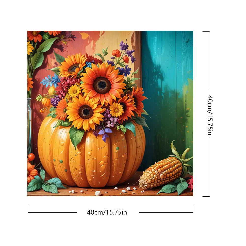 DIY Paint By Number 40*40cm - Sunflower Pumpkin