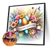 >SALE<5D DIY Full Round Drill Diamond Painting Happy Easter Kit Home Decor Art 30x30cm